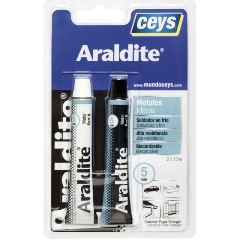 

Araldite especial metales 15+15ml - Mibricoplus
