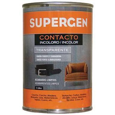 Pegamento Contacto 1 Lt Incoloro Supergen