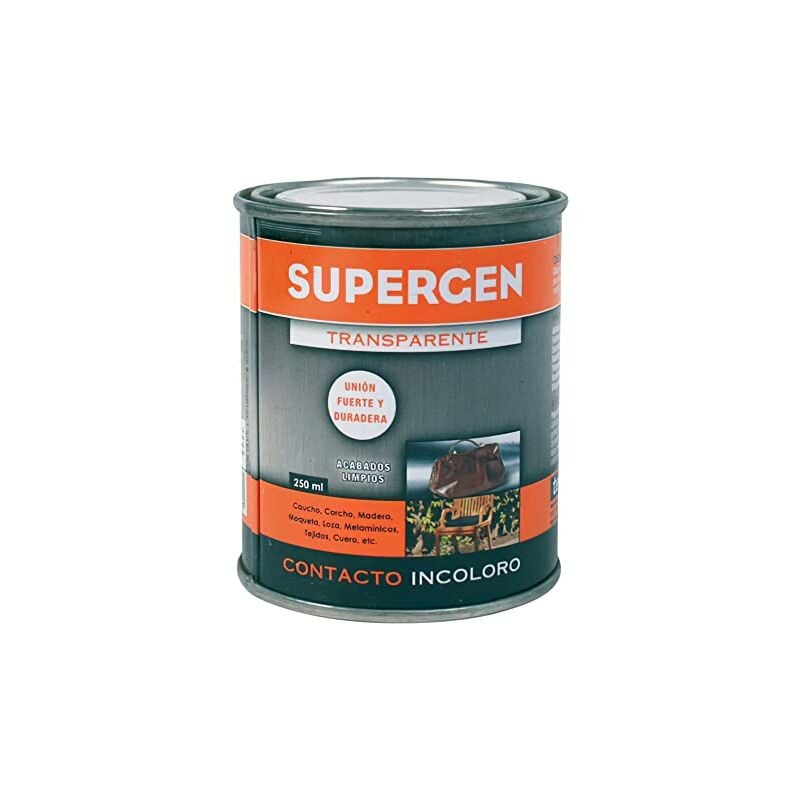 Supergen - colle de contact forte et incolore, flacon de 250 ml