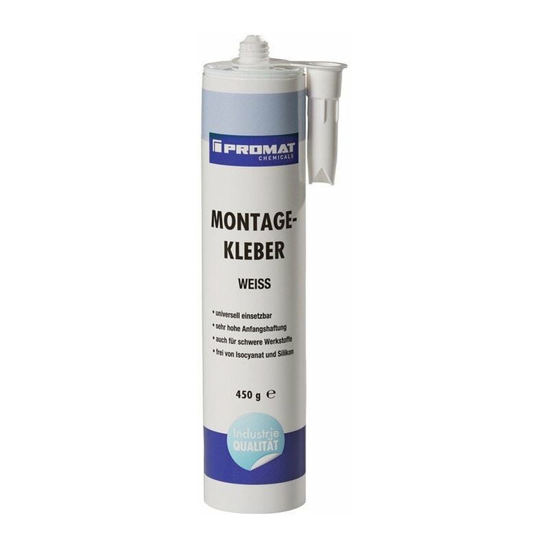 

Pegamento de montaje Blanco Perfil 450 g e Chemicals Cartucho - Promat