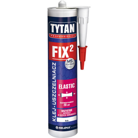 PEGAMENTO DE MONTAJE ELÁSTICO FIX2 290ML BLANCO TITANIO - FIX2 EL GLUE