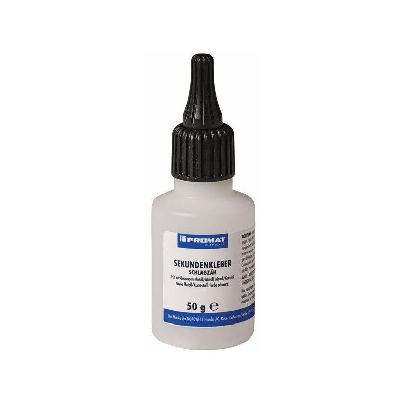 

Pegamento instantáneo resistente 50 g Botella negra e Chemicals - Promat