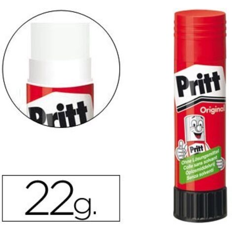 Pegamento pritt en barra 22 gr unidad (pack de 15 uds.)
