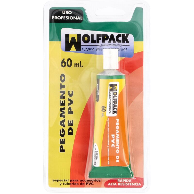 

Pegamento pvc wolfpack 60 ml.
