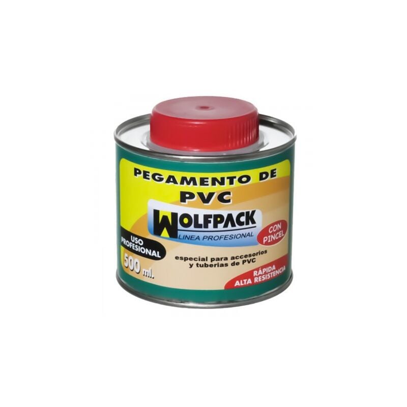 

Pegamento pvc con pincel 500 ml. - Wolfpack