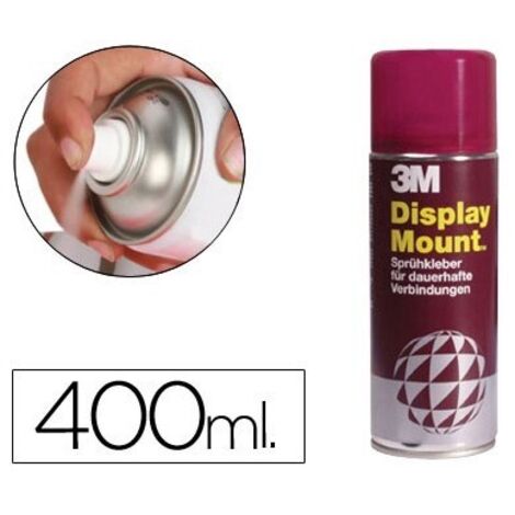 Pegamento scotch spray display mount 400 ml adhesivo permanente