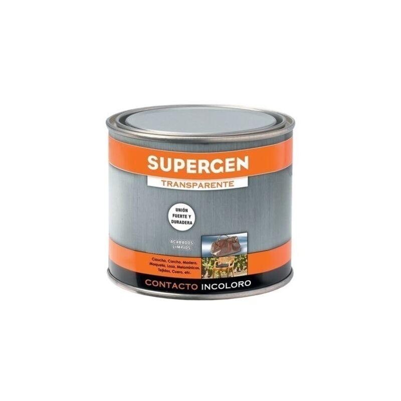 

Pegamento supergen incoloro 250 ml.