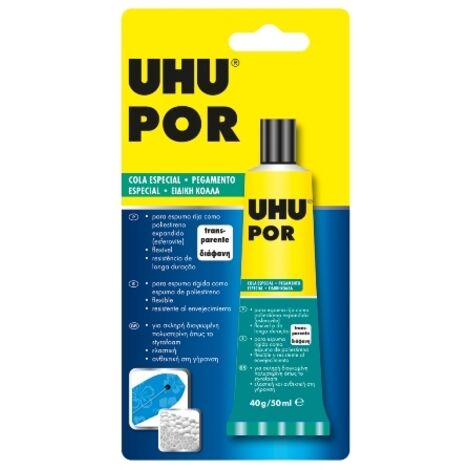 PEGAMENTO UHU 40 GRS POLIESTIRENO MAQUETAS