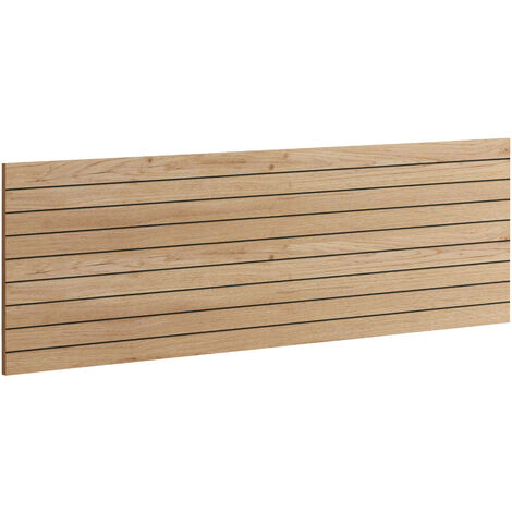Pegane – Tête de lit chêne doré 160x1,60x50 cm – Panneaux de particules haute densité – Fabrication espagnole certifiée PEFC