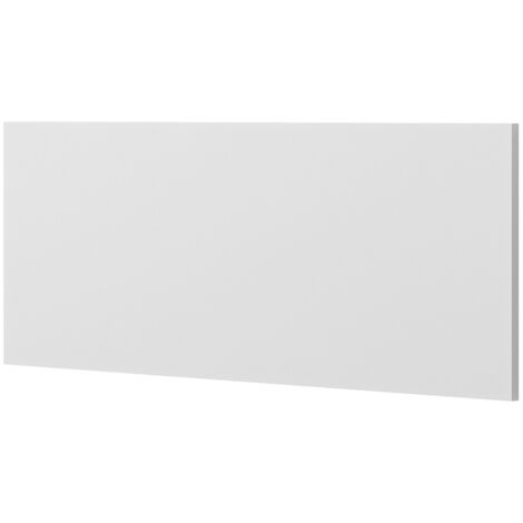 Pegane – Tête de lit en panneaux de particules mélaminés blanc – Dimensions 110 x 40 cm – Installation facile – Meuble moderne pour chambre