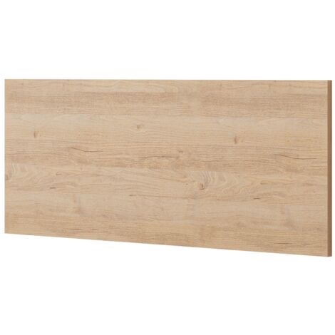 Pegane – Tête de lit en panneaux de particules mélaminés chêne cambrian – Longueur 110 cm – Hauteur 40 cm – Facile à installer