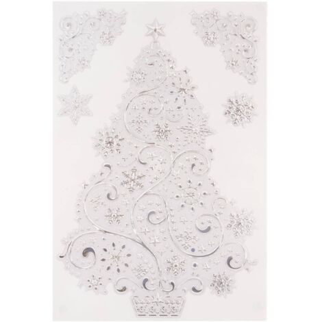 Pegatina de metal plateado 30X45 - Feeric lights & christmas