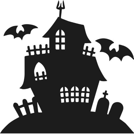 PEGATINA GRANDE DE HALLOWEEN Pegatinas CASTILLO ESPELUZNANTE Decoración de ventana de terror NH008