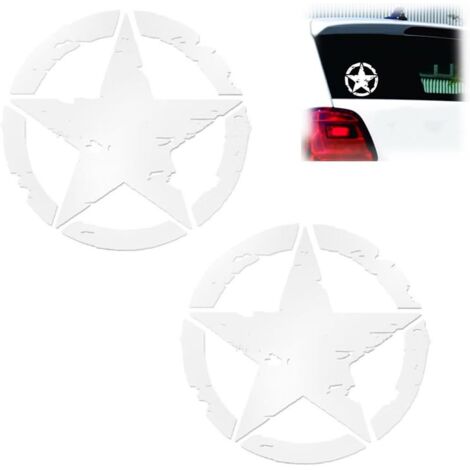 Pegatina para capó de motor, pegatinas para todo tipo de coches, SUV, vinilo universal impermeable para puerta de maletero, 15 x 15 cm (2 unidades)