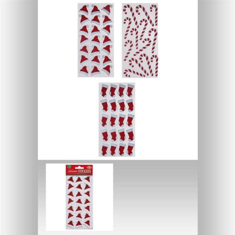 Pegatina purpurina rojo blanco 10X20 - Feeric lights & christmas