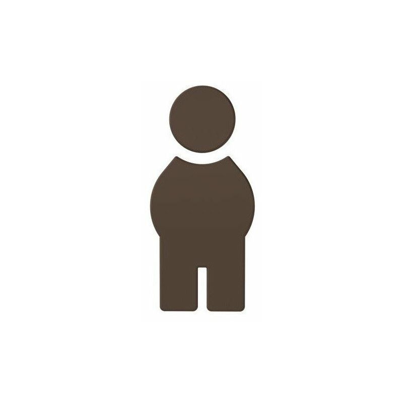 

Pegatina símbolo masculino SERIE 801. Pantalla de poliamida
