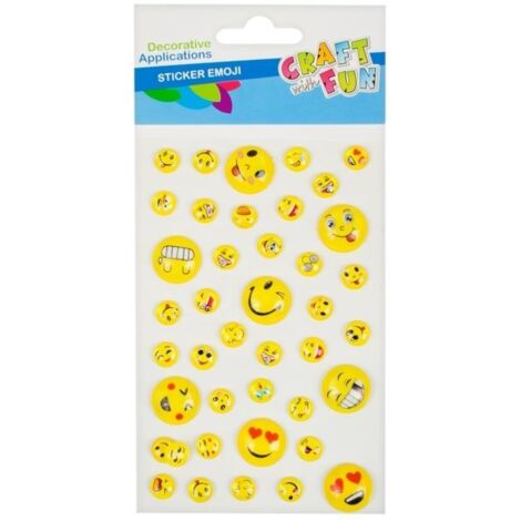 Pegatinas 3D de emoticonos: decorativas y convexas