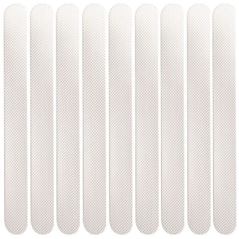 Pegatinas antideslizantes de alta calidad para bañeras y escaleras (blancas) [24 piezas 2 x 38 cm]