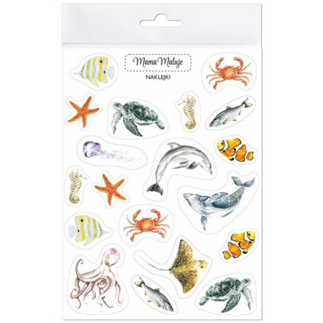 Pegatinas de animales del mar y el océano