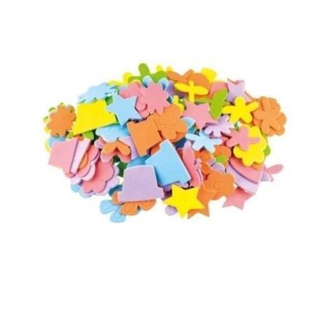 Pegatinas de espuma flores y figuras 120uds