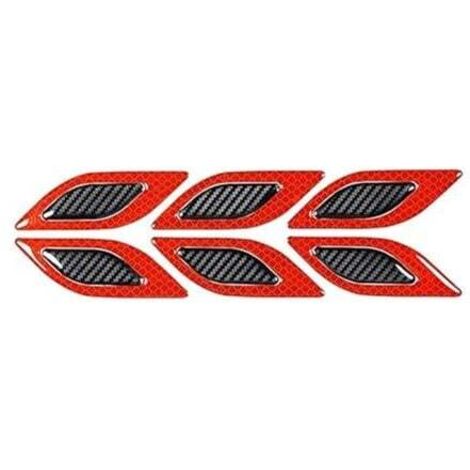 Pegatinas decorativas para coche KZQ, pegatinas reflectantes de advertencia de seguridad, mejoran la seguridad al conducir, aptas para todos los modelos (rojo)