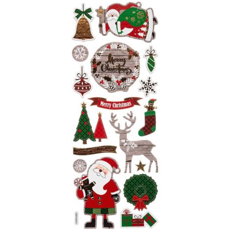 Pegatinas impresas en relieve 25.4 X 10 cm - Feeric lights & christmas