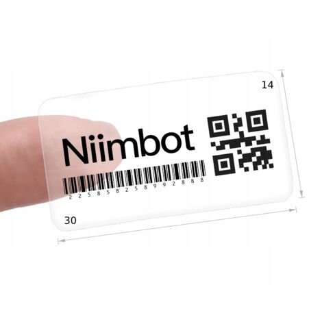 Pegatinas NIIMBOT para B18 1430mm 205x TRANSPARENTES