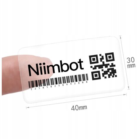 Pegatinas NIIMBOT Serie B 4030 mm TRANSPARENTES