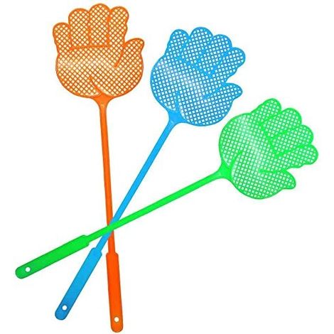 PEGGY PERFECT TAPETTE À MOUCHE PLASTIQUE 44 CM FORME DE MAIN COLORIS ALÉATOIRE 97799