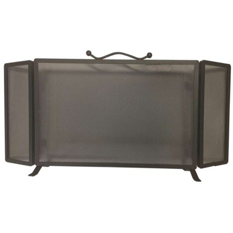 Pegoraro Parascintille Camino in Ferro Battuto Antracite - 100 cm