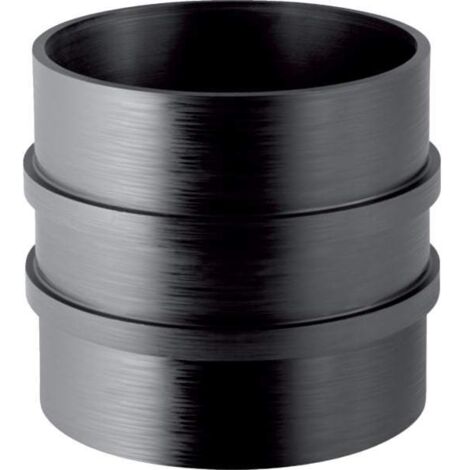 PEHD-Ringmanschette 250 mit Doppelring, schwarz (HDPE-Kanal)