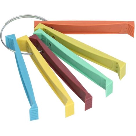Peigne à Ailettes, 6 Peignes à Ailettes Différents, Redressage Et Nettoyage des Ailettes du Condenseur Outil de Peigne à Ailettes de L'évaporateur pour Le Nettoyage de L'évaporateur