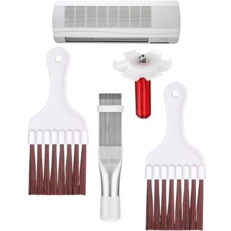 Peigne à ailettes AC Peigne à ailettes pour climatiseur,Nettoyant pour redresseur d'ailettes de condenseur, Outil de Nettoyage de réparation de radiateur d'évaporateur