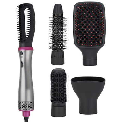 Peigne à air chaud 5 en 1, sèche-cheveux multifonctionnel (négatif)