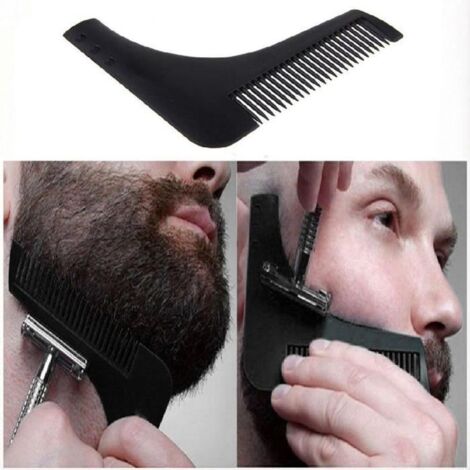 PEIGNE A BARBE OU MOUSTACHE RASAGE PRÉCIS NOIR