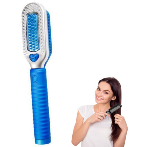 Peigne à cheveux électrique pour femmes, peigne à glace froide, peigne de soin des cheveux à ions négatifs, peigne de séchage des cheveux lissant