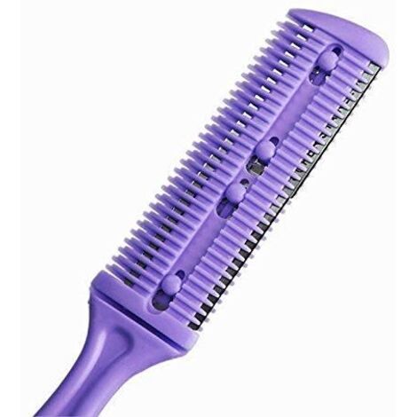 Peigne à lame de rasoir, peigne de coiffure portable pratique, maison légère et durable pour coupe de cheveux cheveux longs