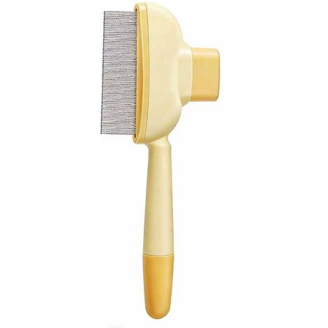 Peigne autonettoyante pour animaux de compagnie, peigne pour chat autonettoyant, brosse à cheveux, peigne à puces, peigne pour enlever les poils d'animaux, peigne à puces, brosse