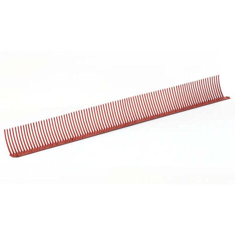 Peigne avant-toit anti oiseaux, rouge brique Mat RAL 8004