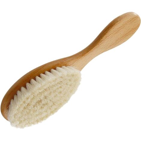 Peigne bébé aux cheveux doux, brosse de douche avec manche,