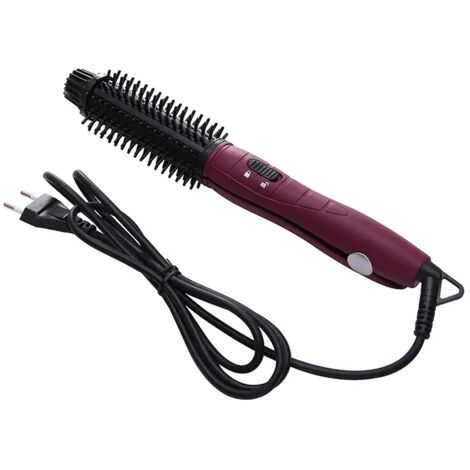Peigne chauffant cylindrique en céramique à tête froide, noir, 19 mm