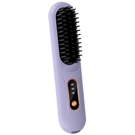 peigne chauffant électrique pour cheveux lisses