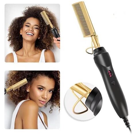 peigne Chauffant,elektrischer Heizkamm,peigne Cheveux Peigne Lissant Peigne Chauffant Peigne Lisseur, 3 Rglages De Temprature,lisseur De Portable