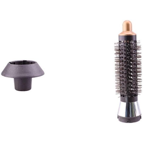 Peigne cylindrique de 20 mm pour sèche-cheveux à capuche, couleur or.