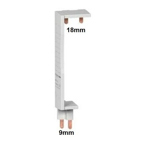 Peigne d'alimentation vertical 1P+N 1 rangée entraxe 125mm XP pour coffrets Opale entraxe 125mm SCHNEIDER 14909