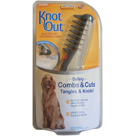 Peigne de beauté pour chien, tondeuse électrique pour poils de chat, tampon pour éliminer les nœuds
