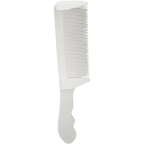 Peigne de Coiffure Professionnel en S pour Coupe Homme et Barbier, Blanc