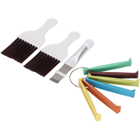 Peigne de nettoyage pour ailettes de climatiseur, brosse et redresseur pour radiateur condenseur