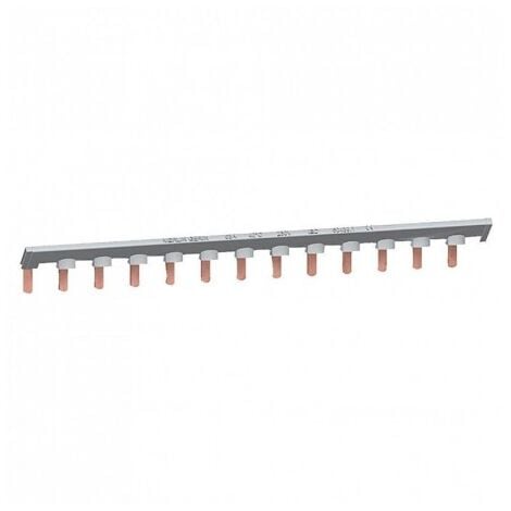 Peigne de répartition 13 modules gris (phase) 26pas de 9mm pour modulaire DuoLine XP Bar'clic SCHNEIDER 14878