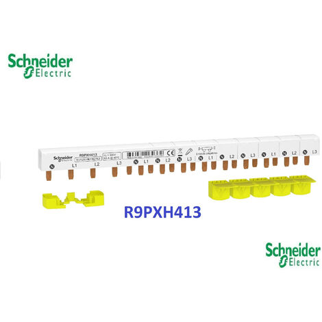 Peigne de raccordement 3P+N 63A- Resi9 xp  -  13 modules Schneider R9PXH413-